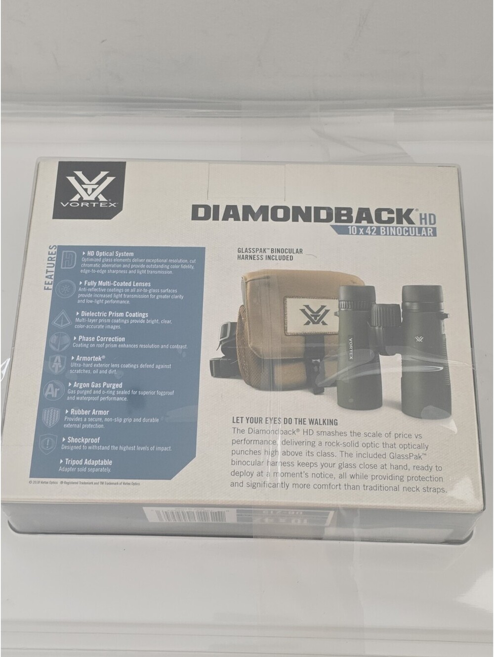 Vortex Diamondback HD 10x42 Binoculars - Green w/ GlassPak Case